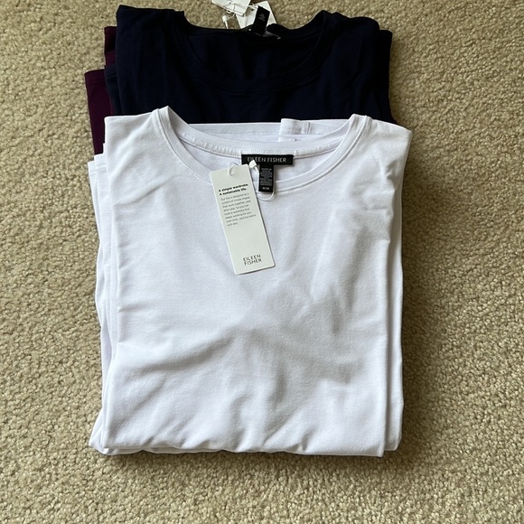 Eileen Fisher women’s crewneck Long Sleeve T-shirts - Picture 10 of 14